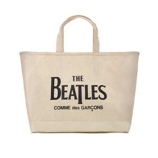 CDG Beatles - Canvas Big Tote Bag - (Natural)