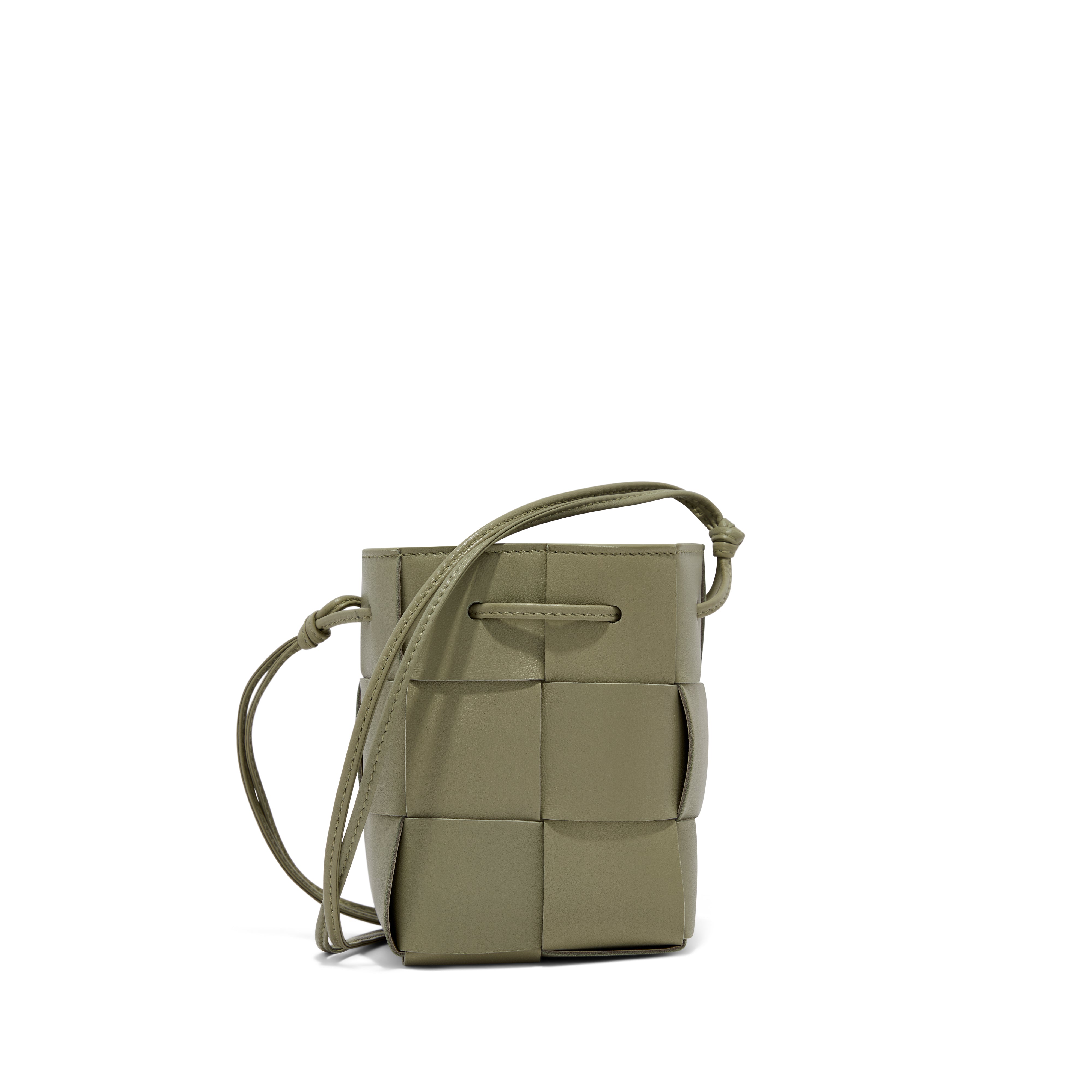 Bottega Veneta - Women's Mini Cassette Bucket Bag - (Travertine)