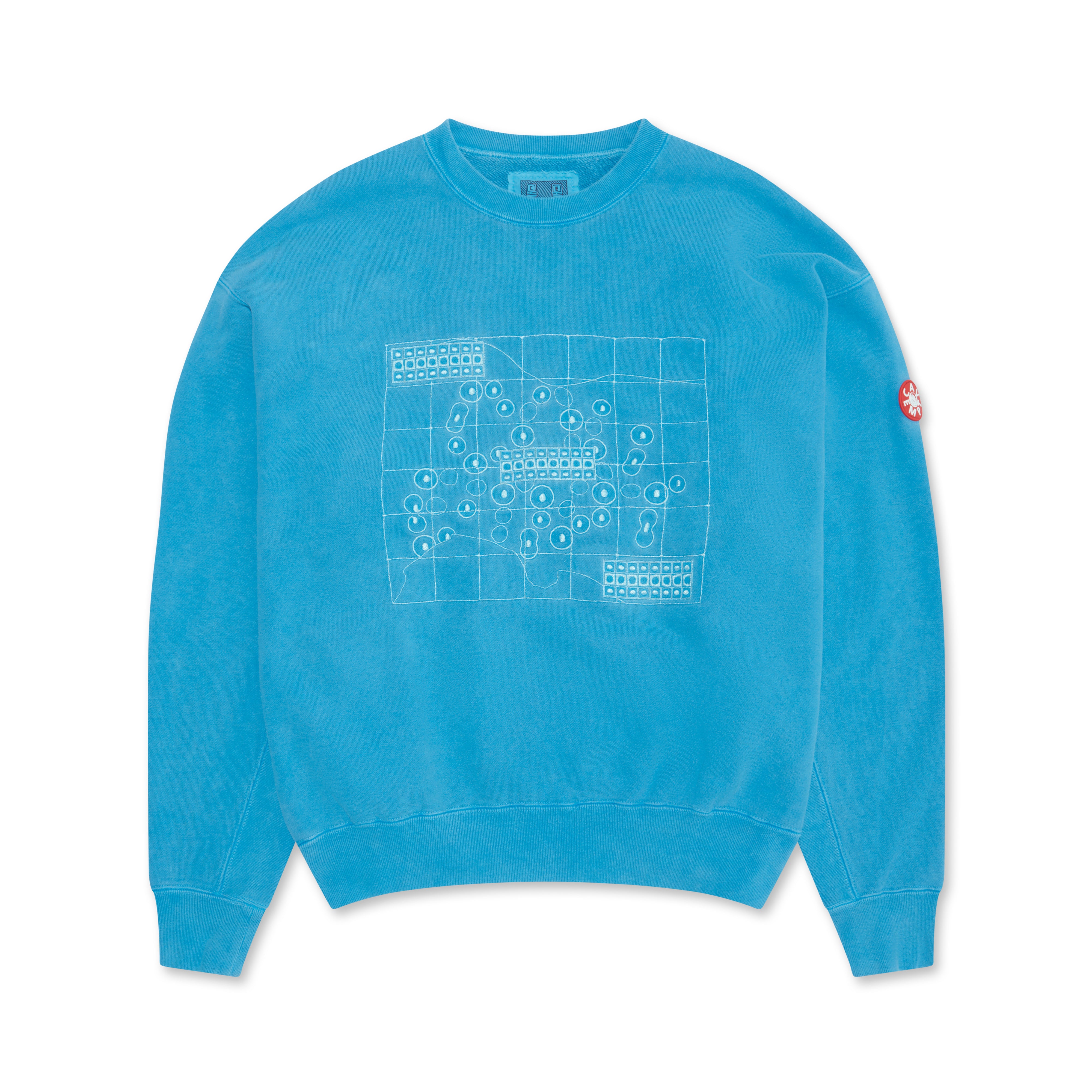 Cav Empt Overdye Arrangement Crew Neck Blue