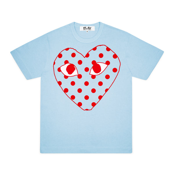 Play - Bright Spotted Heart T-Shirt - (Blue)