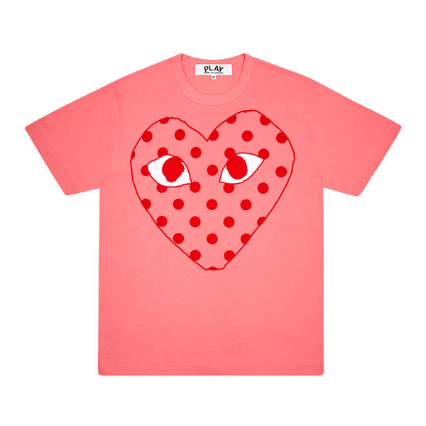 Play - Bright Spotted Heart T-Shirt - (Pink)