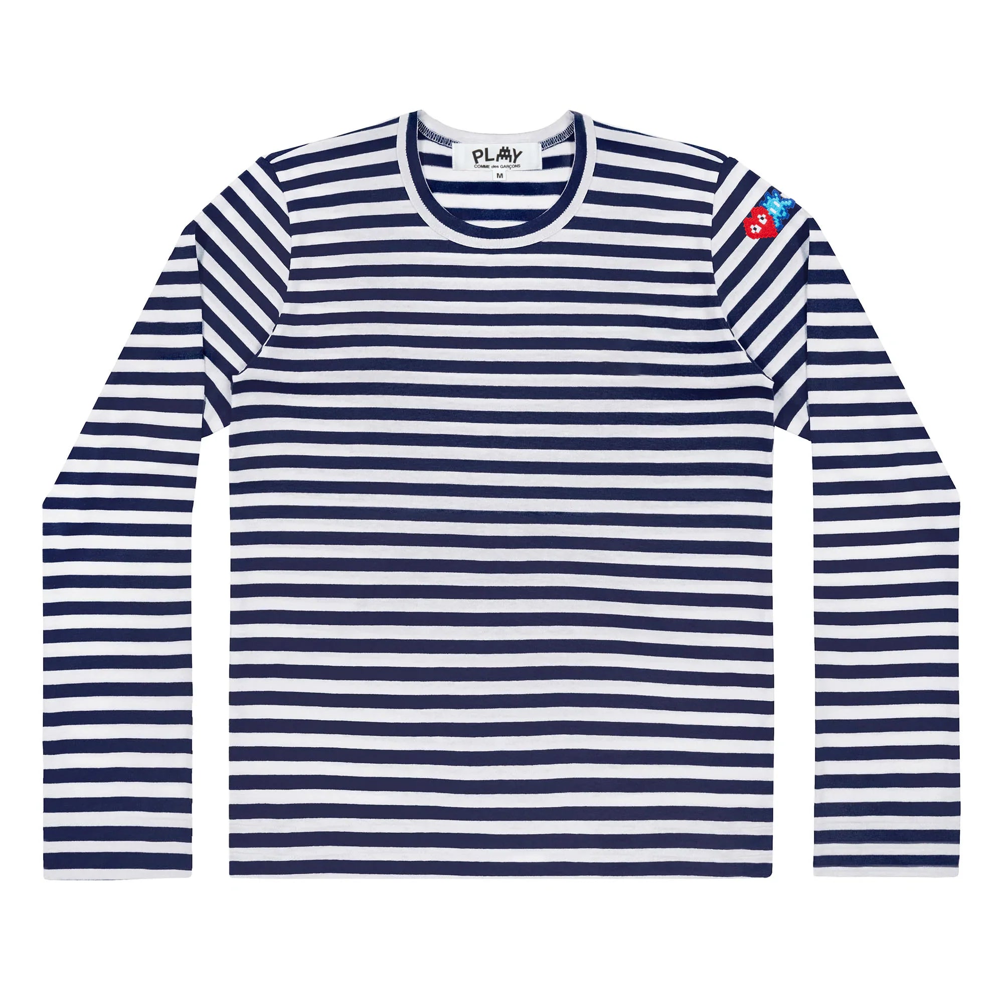 Cdg striped 2024 shirt mens