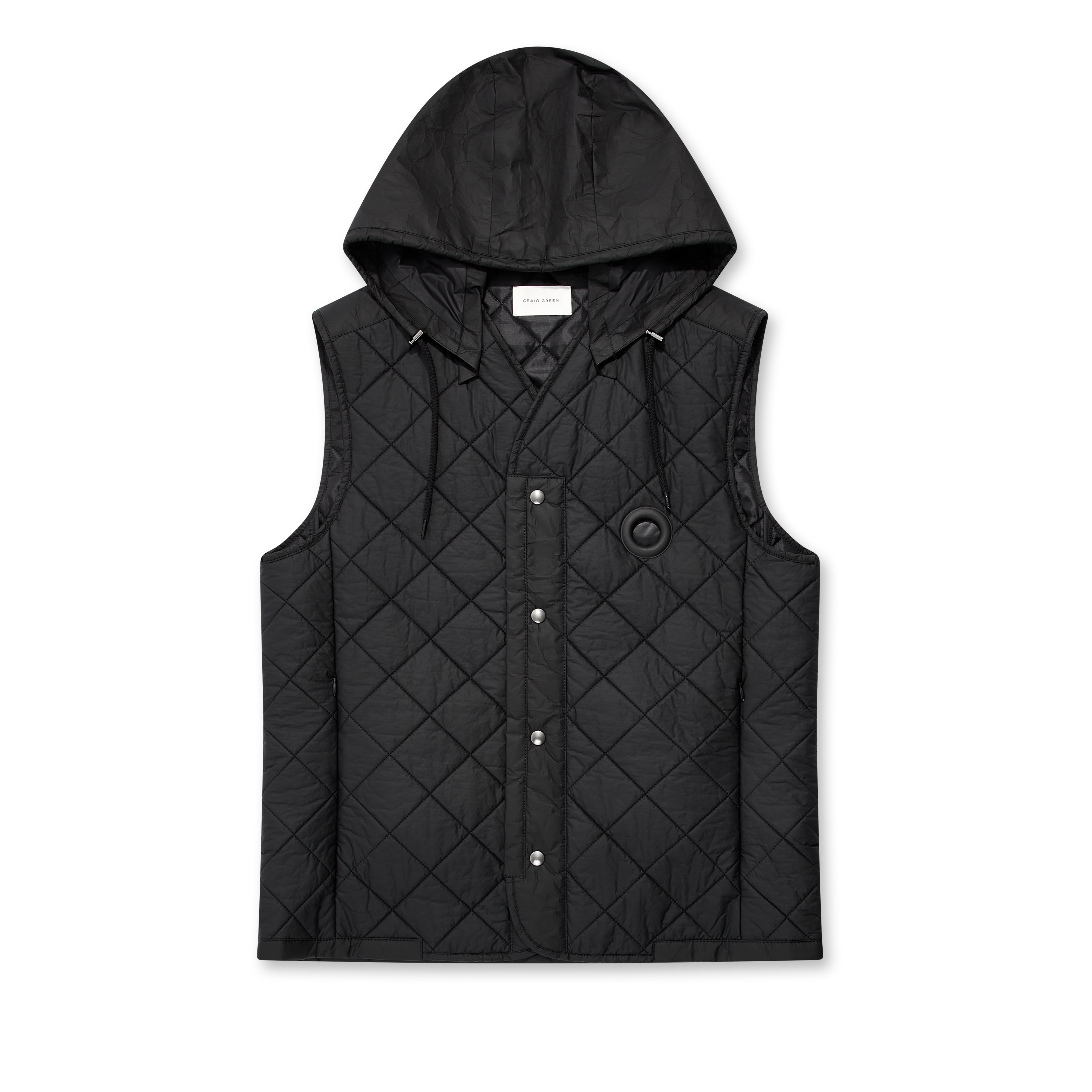 Craig Green - Men's Coated Vest - (Black) | Dover Street Market E