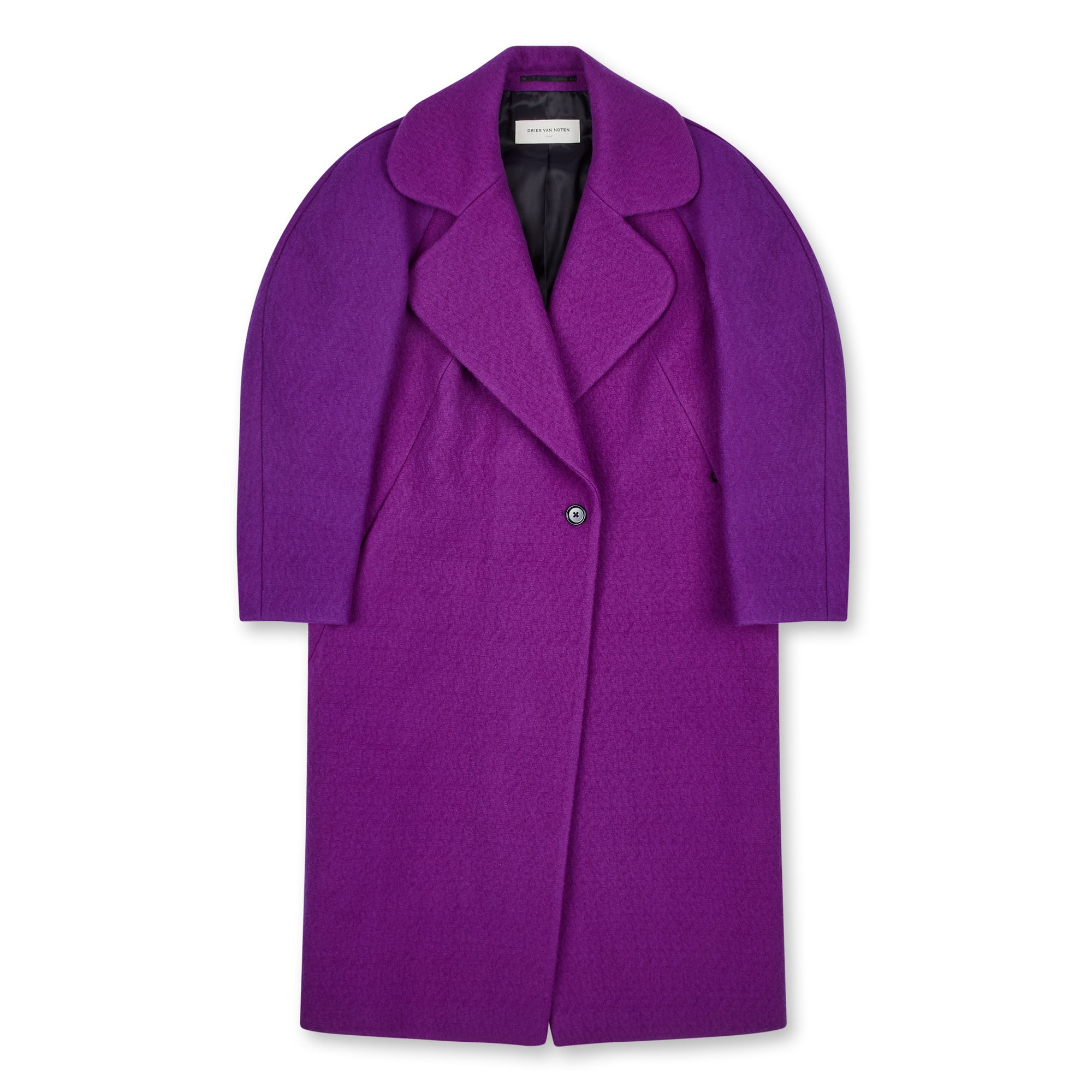 Dries Van Noten Women's Royal Oversized Coat (Purple) | Dover