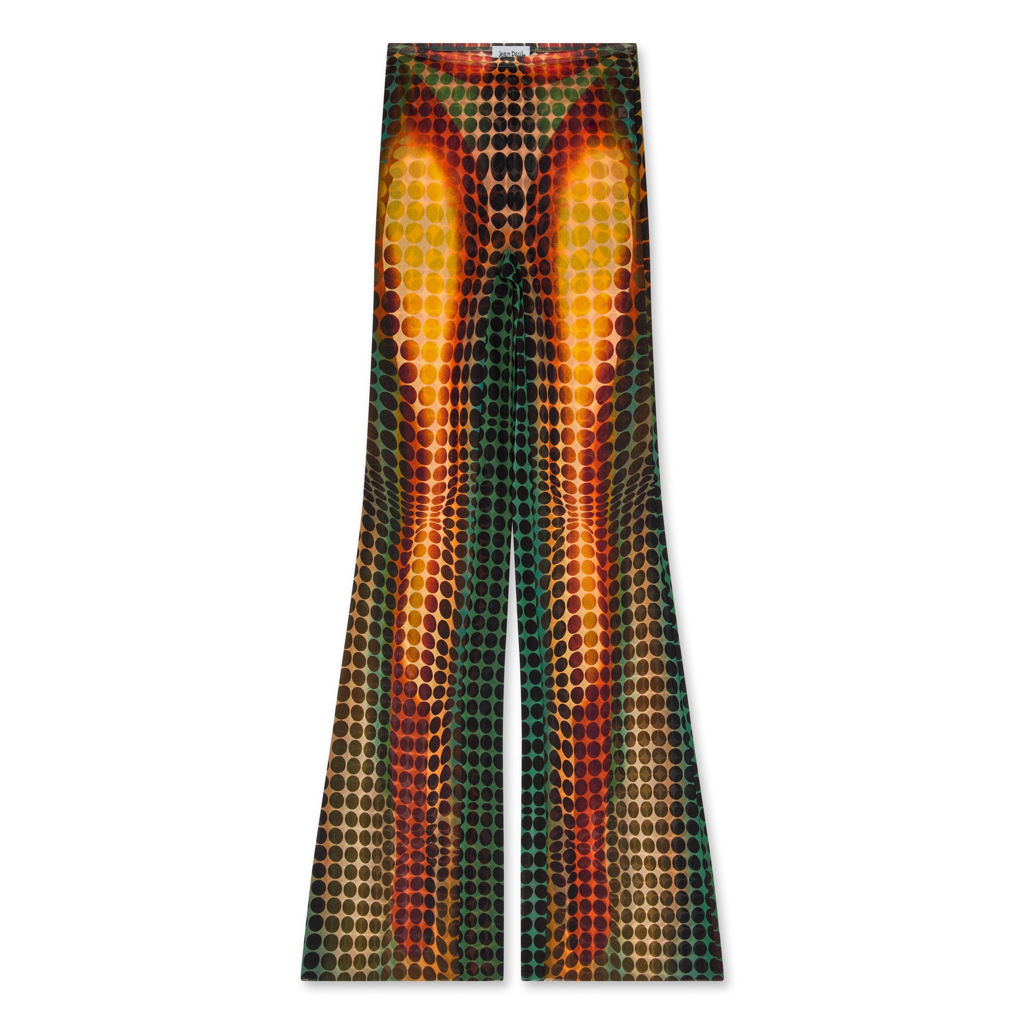 Jean Paul Gaultier - Women’s Flare Trousers - (Orange/Blue/Brown)