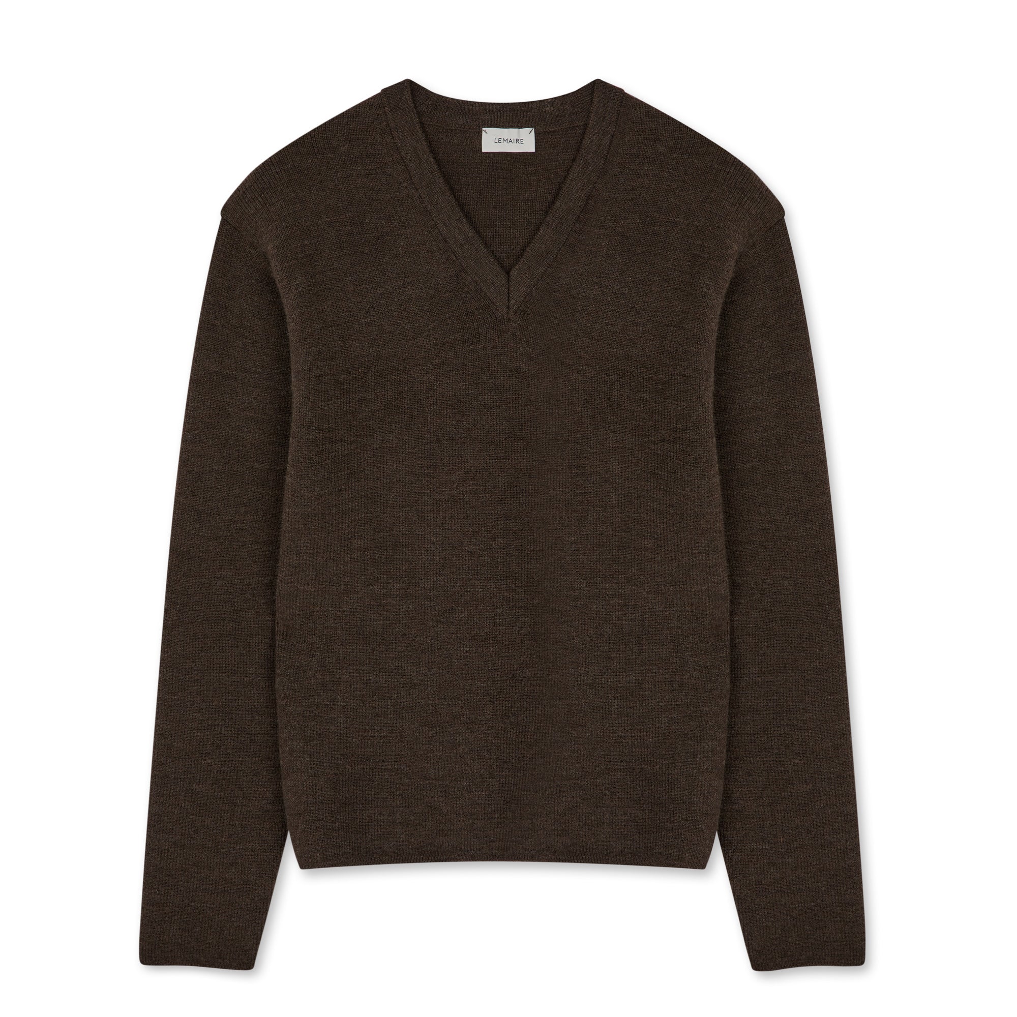 Lemaire - Men’s V-Neck Sweater - (Brown)