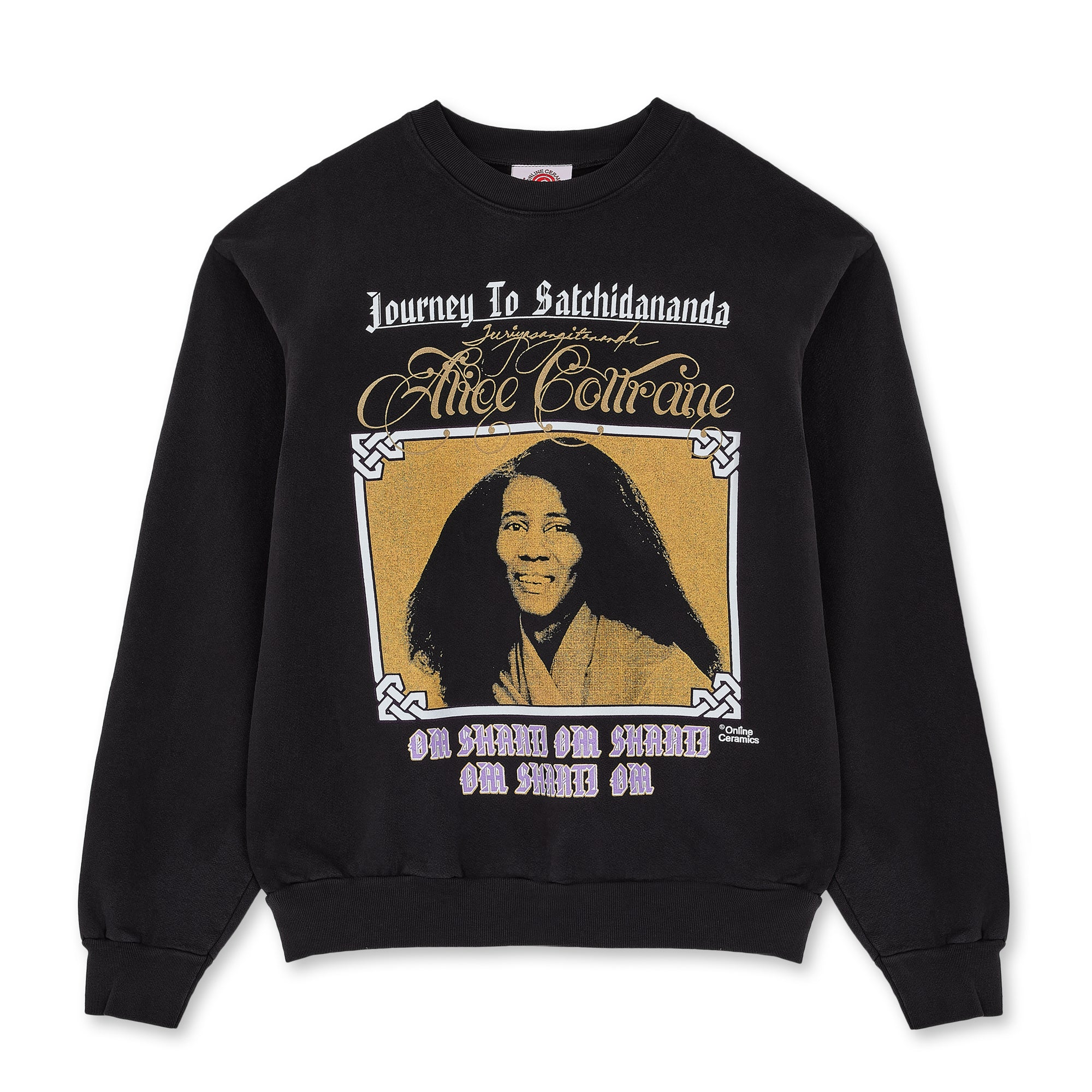 Online Ceramics - Alice Coltrane: Journey To Satchidananda Crewneck -  (Black)