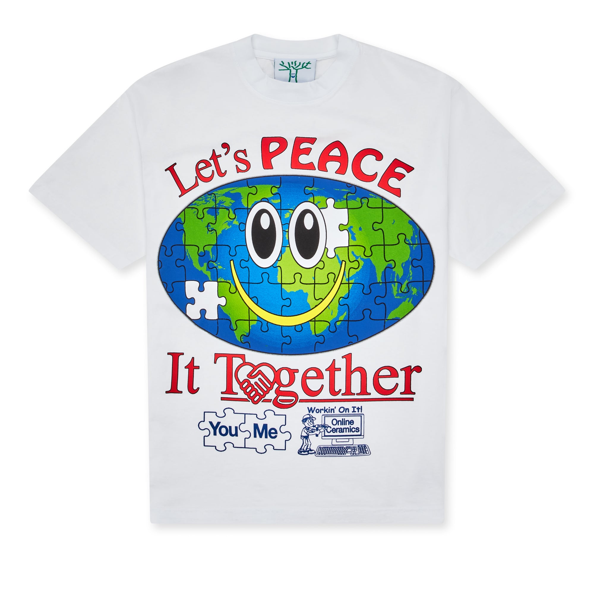 Online Ceramics: Workin' On It T-Shirt (White) | DSML E-SHOP