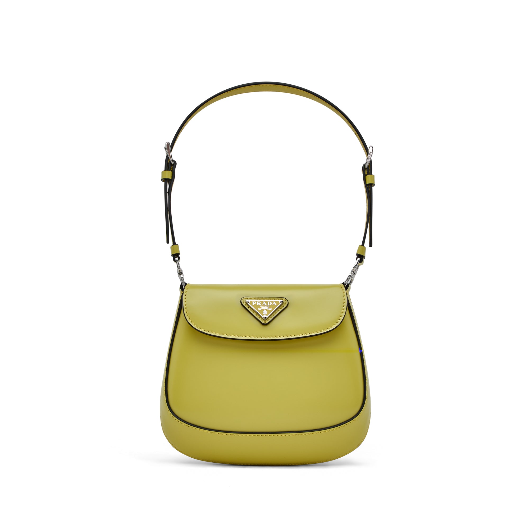 Prada - Women’s Cleo Brushed Leather Mini Bag - (Cedar/Black)
