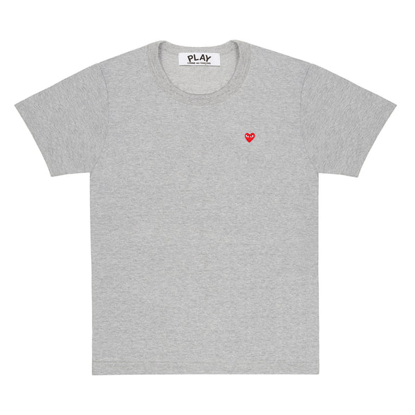 Play - Small Red Heart T-Shirt - (Grey)