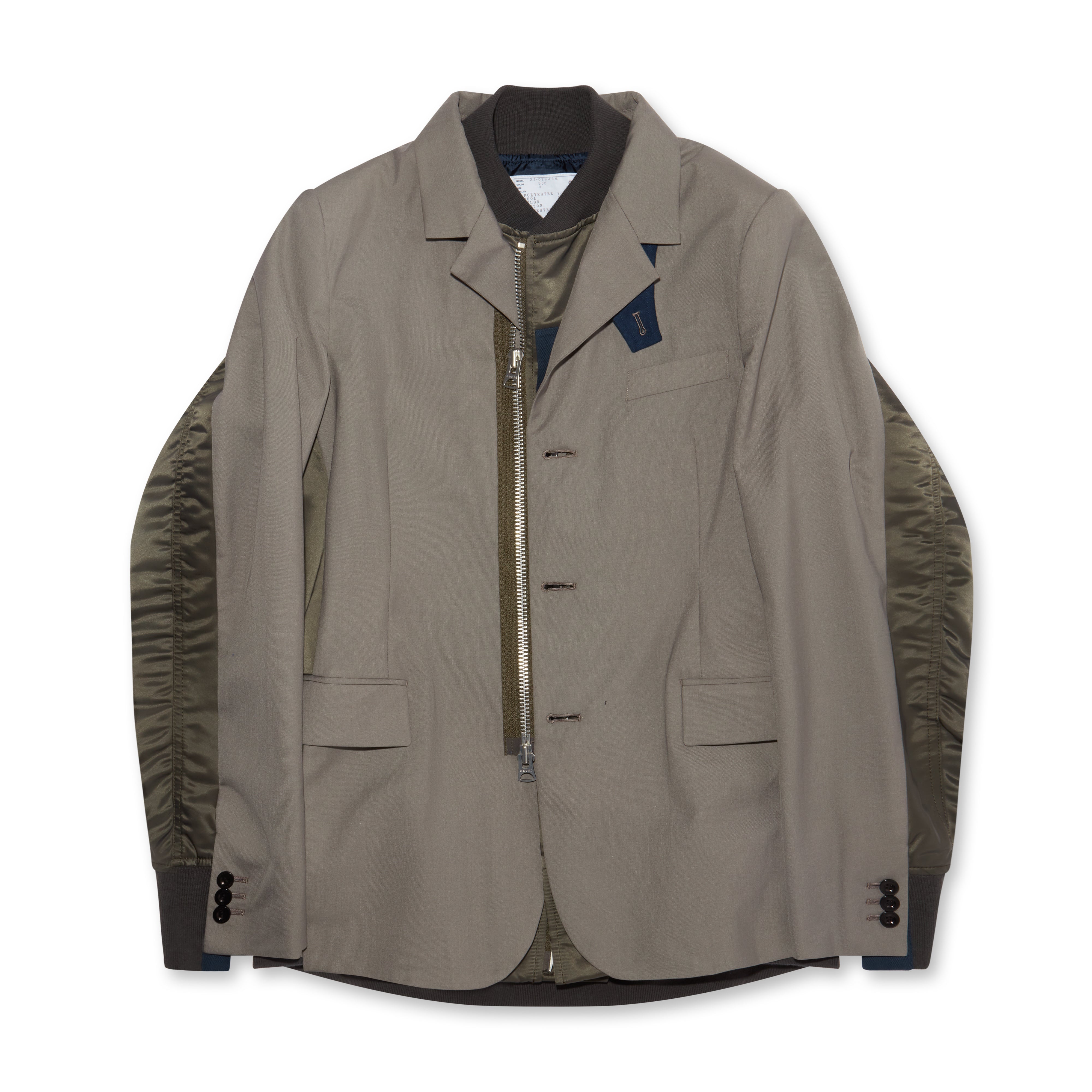 sacai Men's Suiting Jacket (Taupe) | Dover Street Market E-Shop