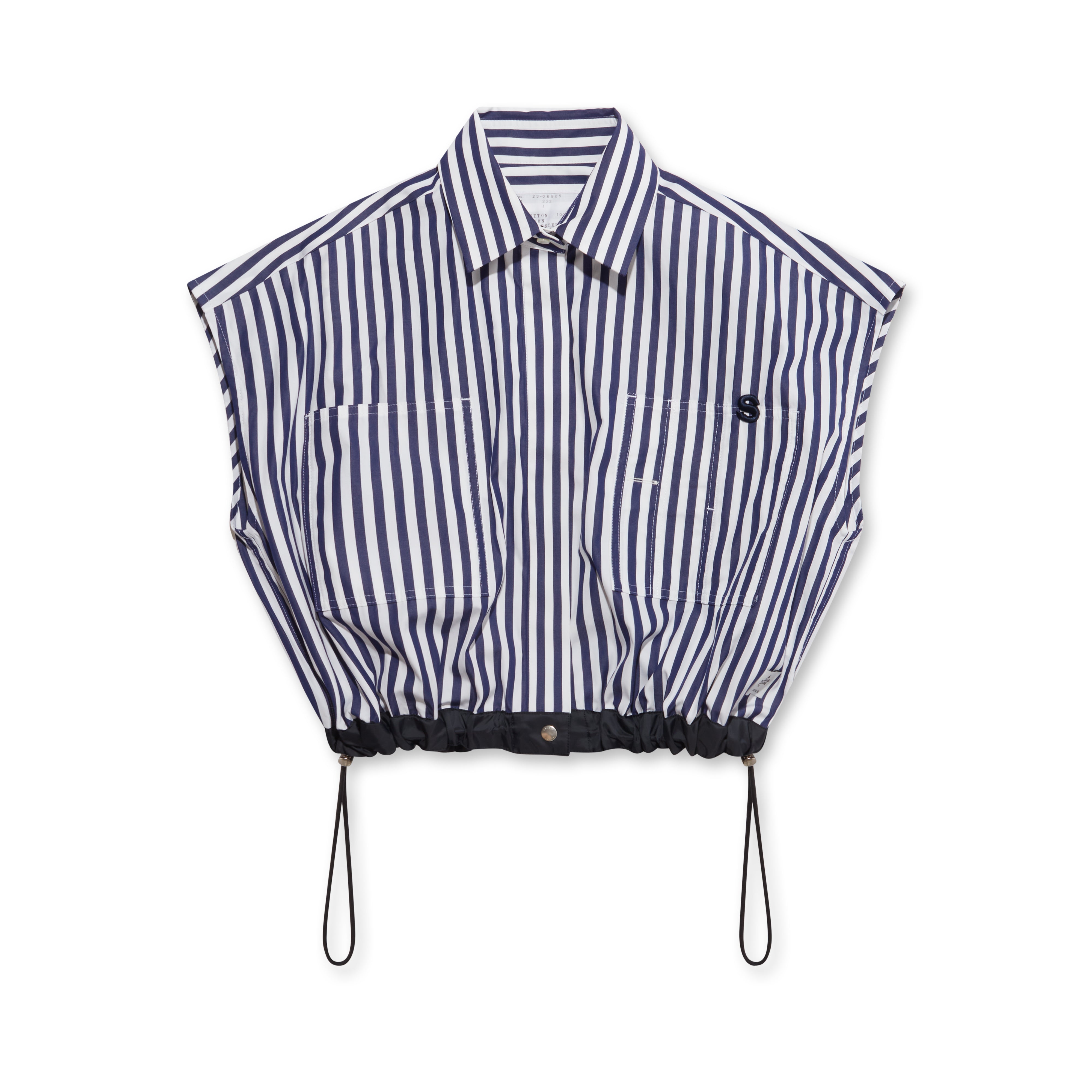 sacai Women's Thomas Mason Edition Shirt Navy Stripe   Dover