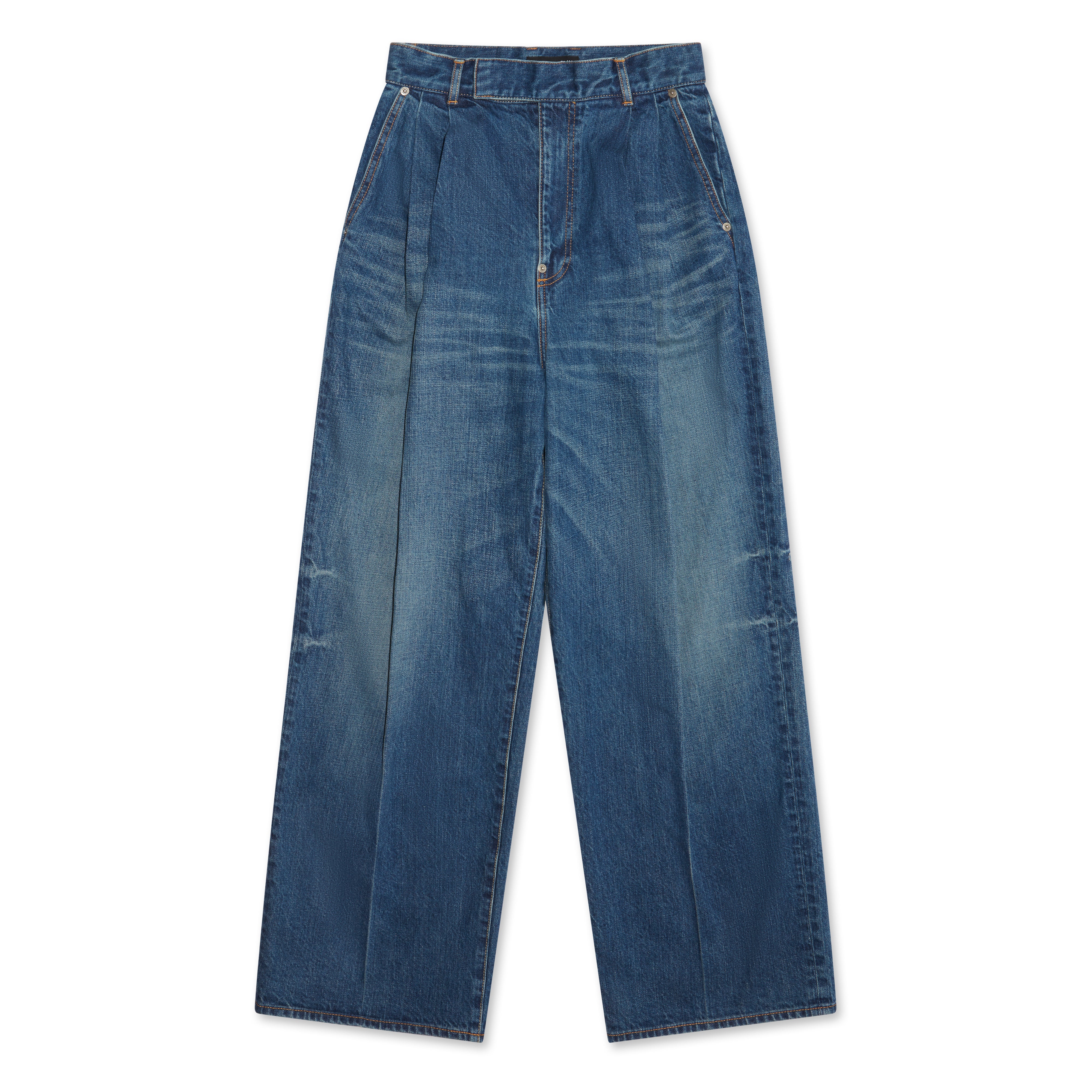 Undercover - Men's 2-Tuck Denim Pants - (Indigo) | Dover Street