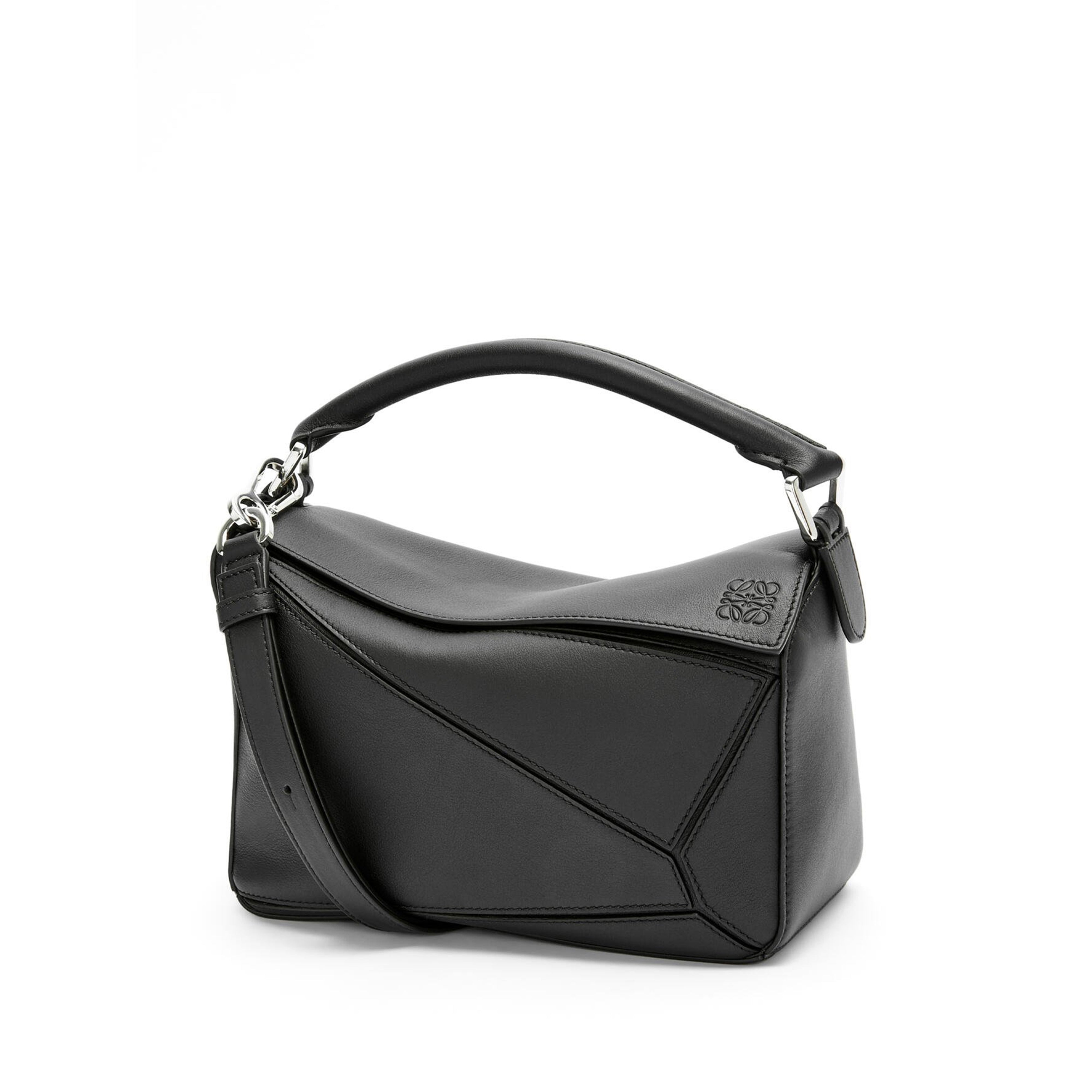 Shop LOEWE Small Puzzle Leather Bag