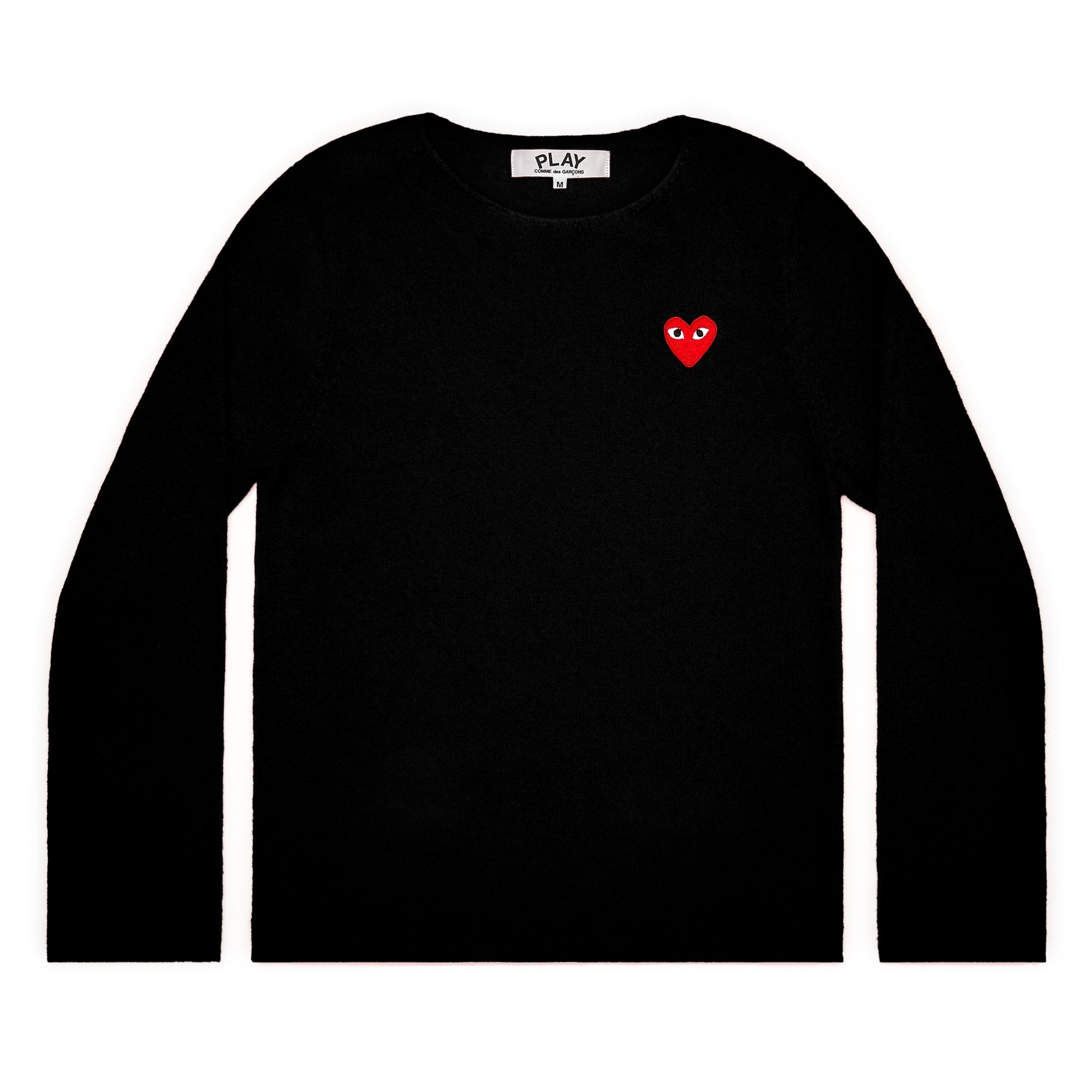 Play: Red Heart Crew Neck Jumper (Black) DSML E-SHOP