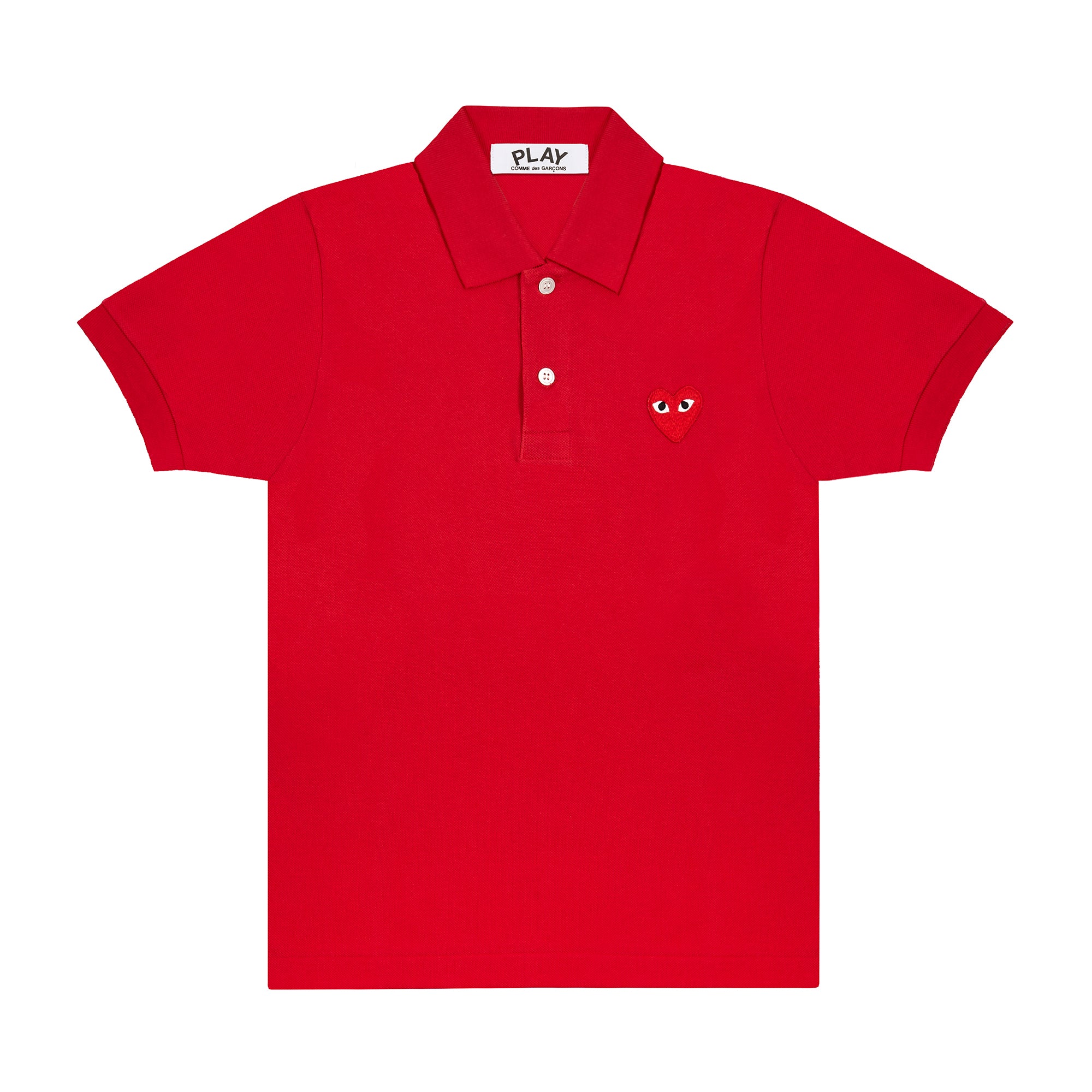 comme des garcons play polo shirt