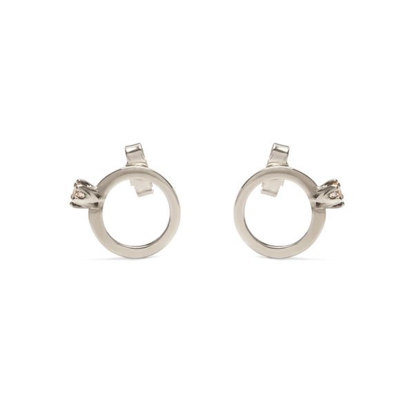Husam El Odeh - Women’s Ring Earrings - (White Gold)