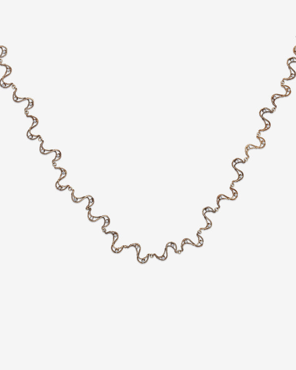 Noguchi Bijoux  - White Diamond Necklace -  (White Gold)