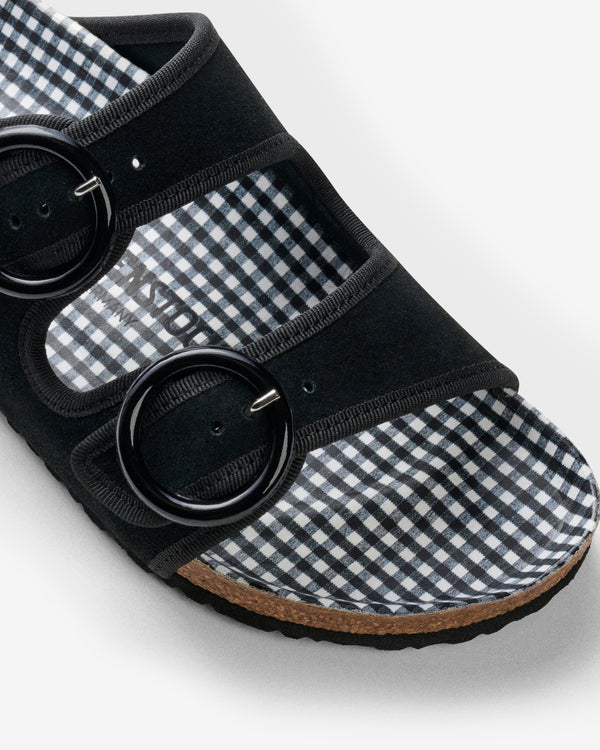 Birkenstock 1774 - Women's Repetto Arizona Round Buckle - (Black)