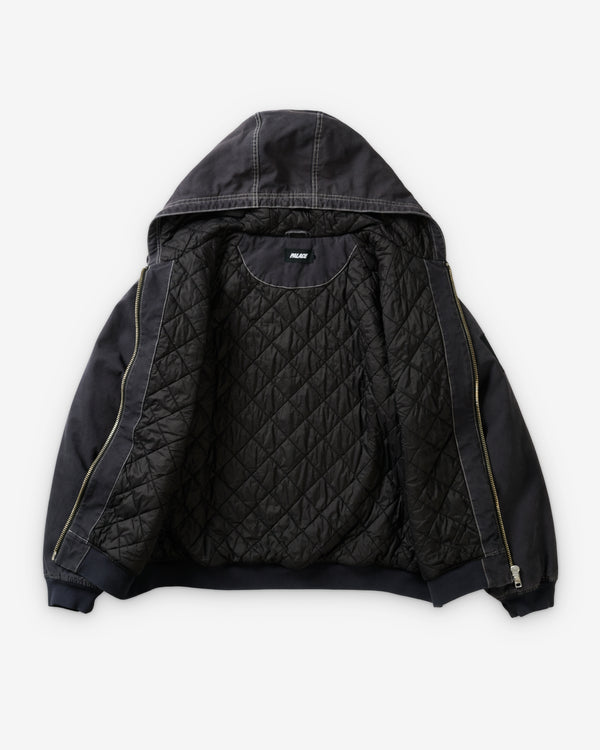 Palace - Men's 10 Oz Hooded Canvas Jacket - (Black)