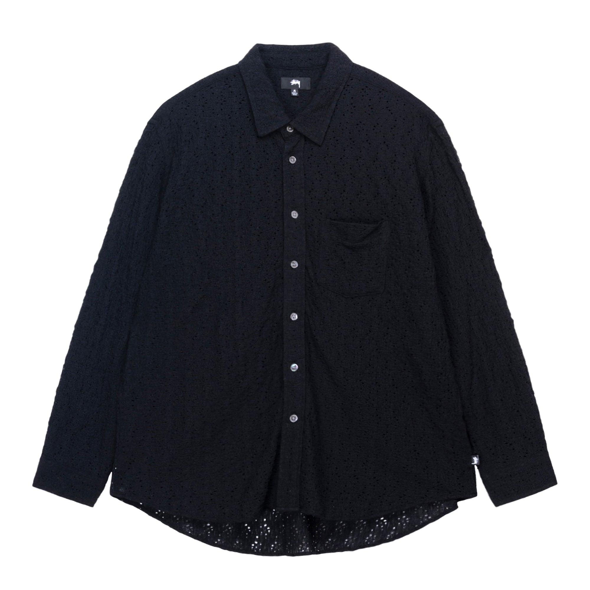 Stüssy - Lace Ls Shirt - (Black) view 1