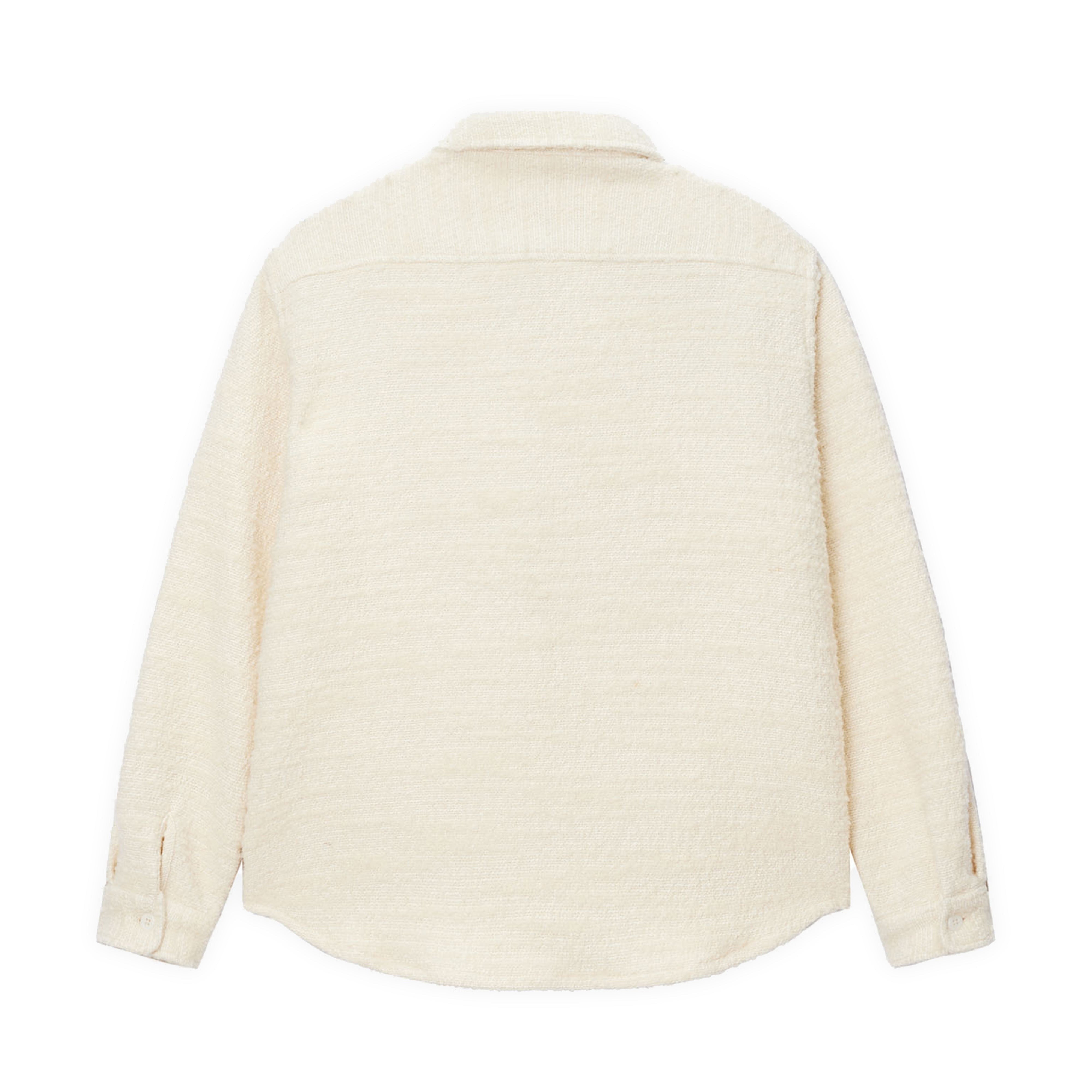 Stüssy - Men's Boucle Wool CPO Shirt - (Natural) | Dover