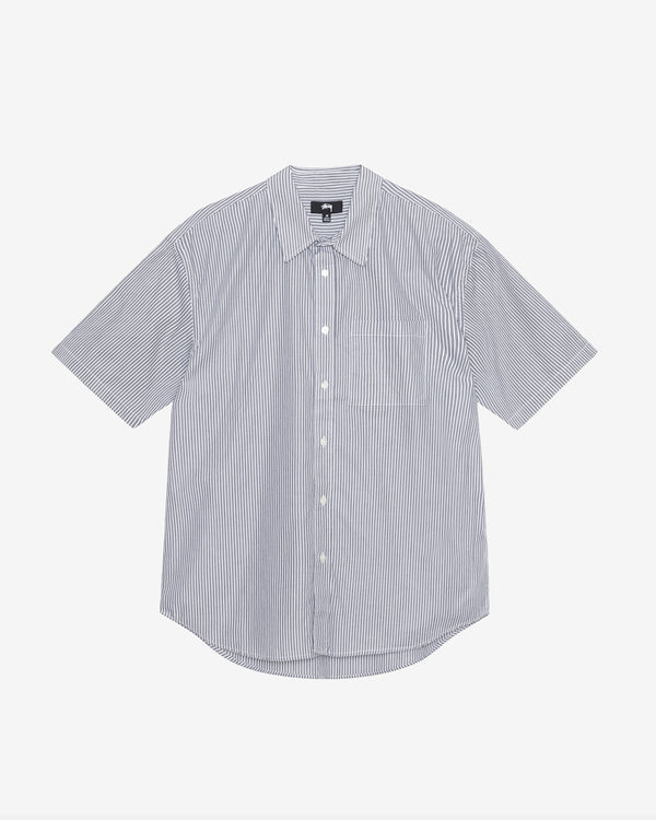 Stüssy - Men's Boxy Ss Shirt 8 Ball - (Stripe)