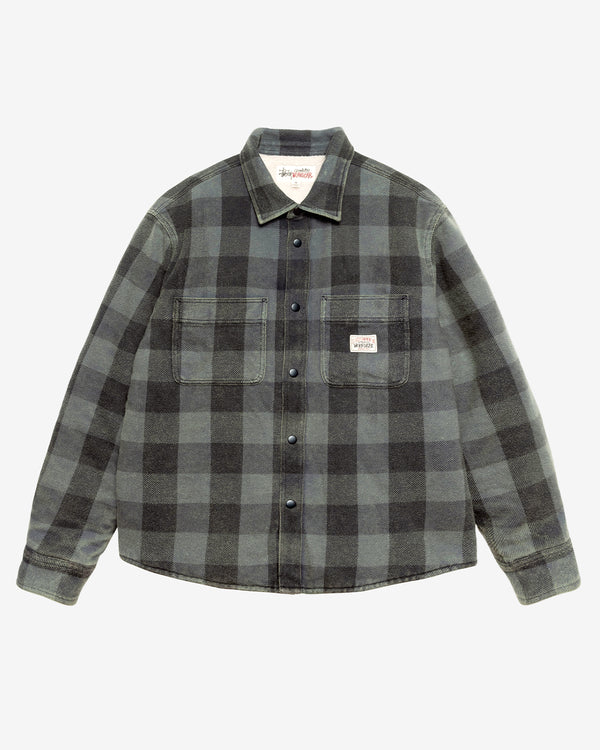 Stüssy - Men's Buffalo Plaid Shirt - (Grey)