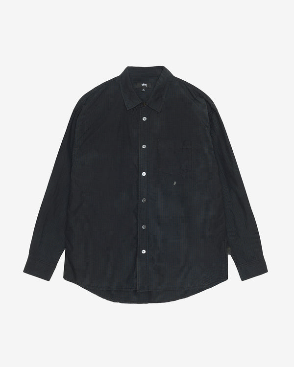 Stüssy - Men's Classic Ls Shirt Sprayed - (Blue)