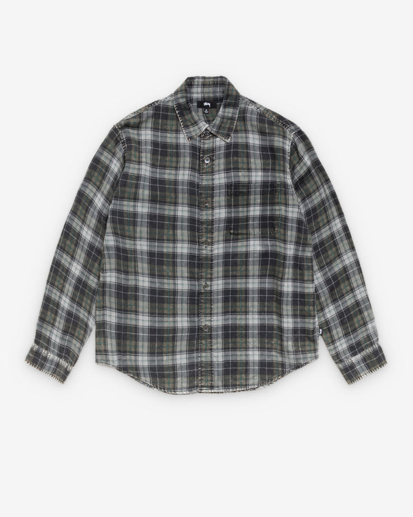 Stüssy - Men's Matthew Plaid Shirt - (Charcoal)
