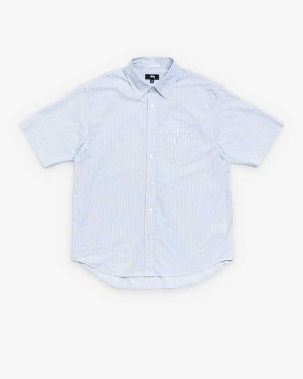 Stüssy - Men's Standard Ss Shirt - (Blue Stripe)