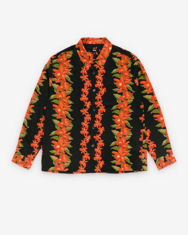 Stüssy - Men's Hawaiian Floral Shirt - (Black)