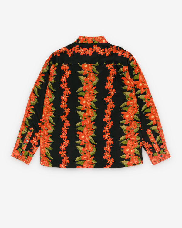 Stüssy - Men's Hawaiian Floral Shirt - (Black)