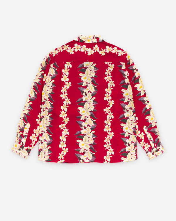 Stüssy - Men's Hawaiian Floral Shirt - (Red)