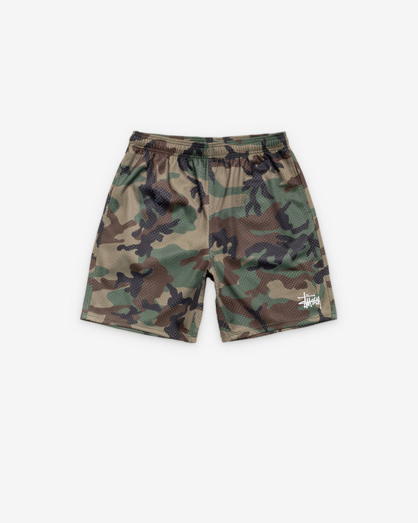 Stüssy - Men's Mesh Short Basic - (Wood Camo)