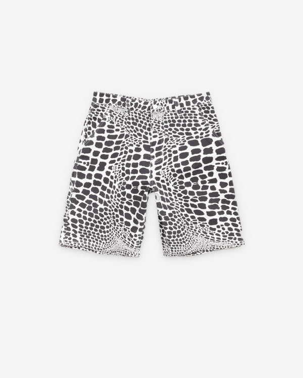 Stüssy - Men's Work Short Canvas - (White Snake Skin)