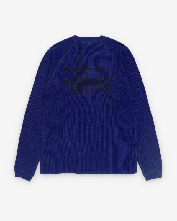 Stüssy - Men's Raglan Thermal Basic Stock - (Ink)