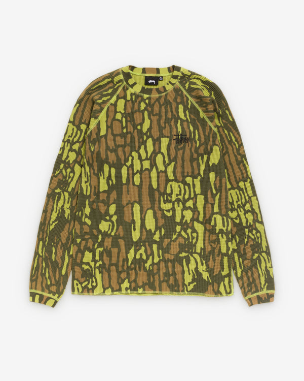 Stüssy - Men's Raglan Thermal Basic Stock - (Tobacco)