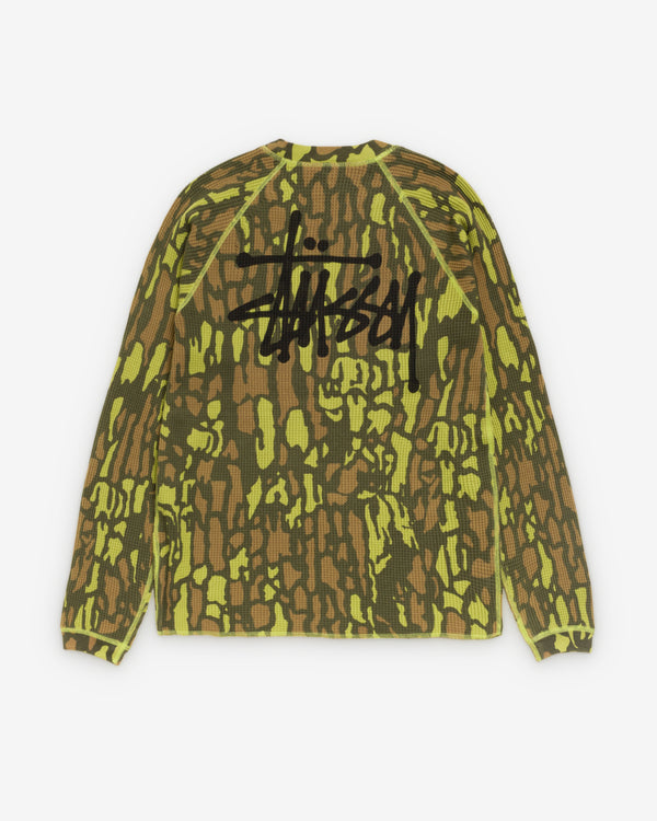 Stüssy - Men's Raglan Thermal Basic Stock - (Tobacco)