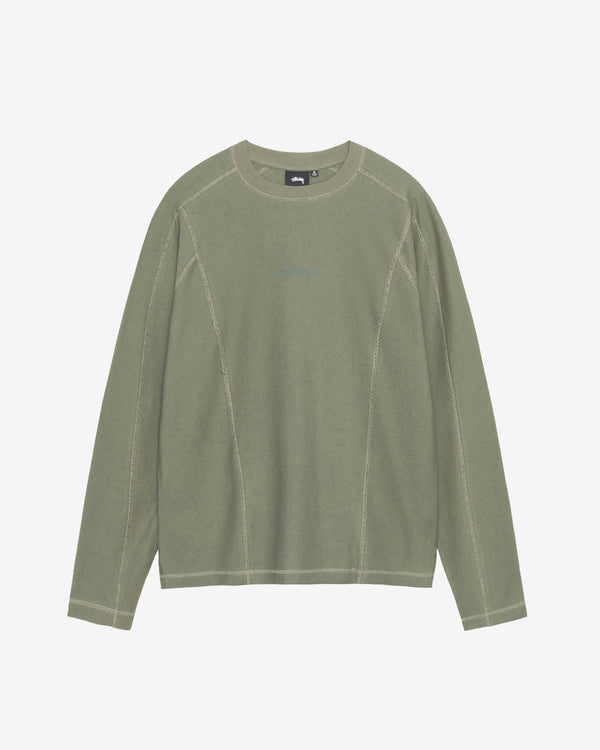 Stüssy - Men's Wave Training Ls Crew - (Olive)