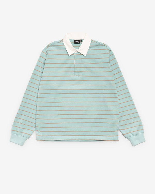 Stüssy - Striped Rugby - (Blue)
