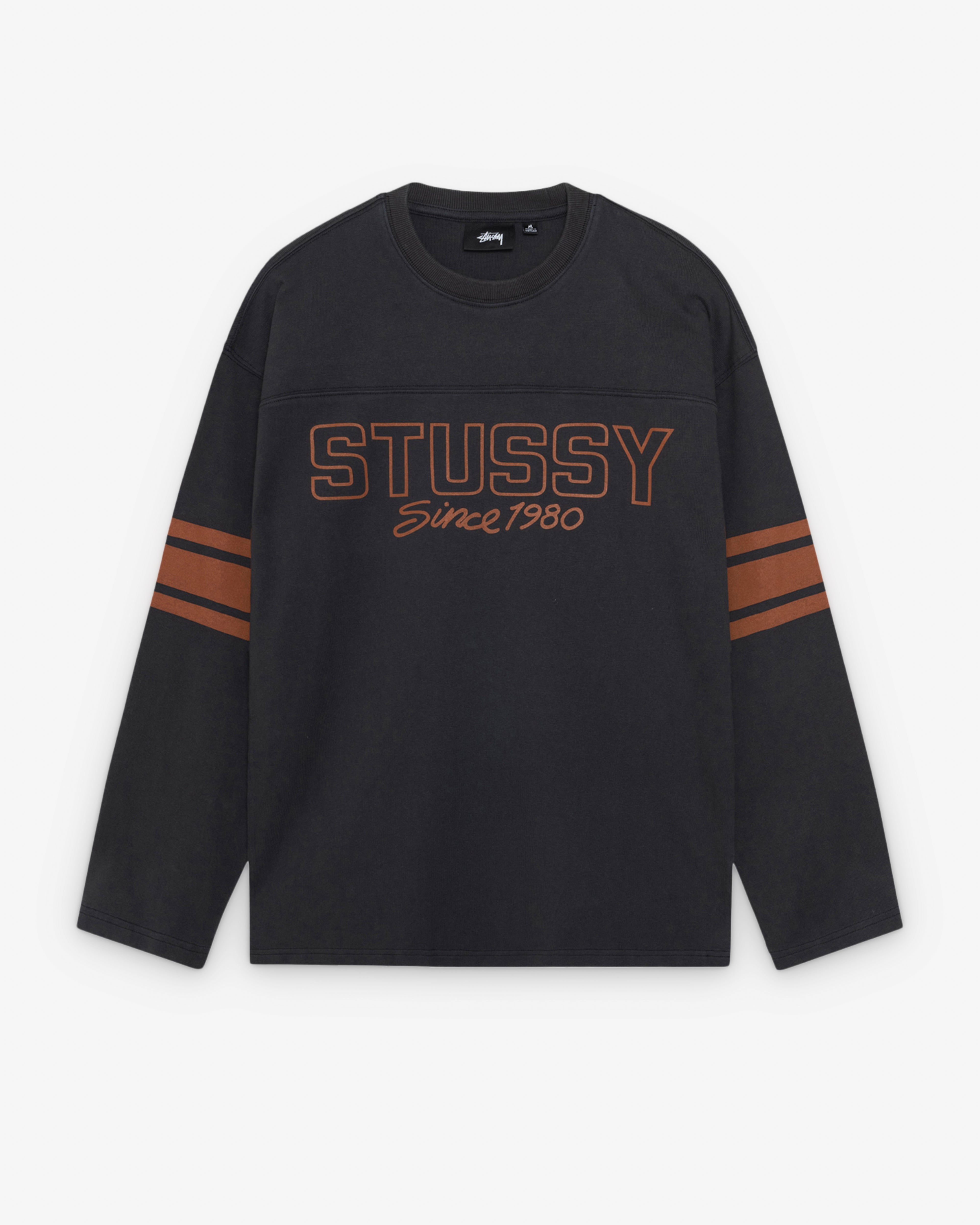 トップス Stussy Football Crew 25FW M size Stüssy: Football Crew (Black) | DSML E-SHOP