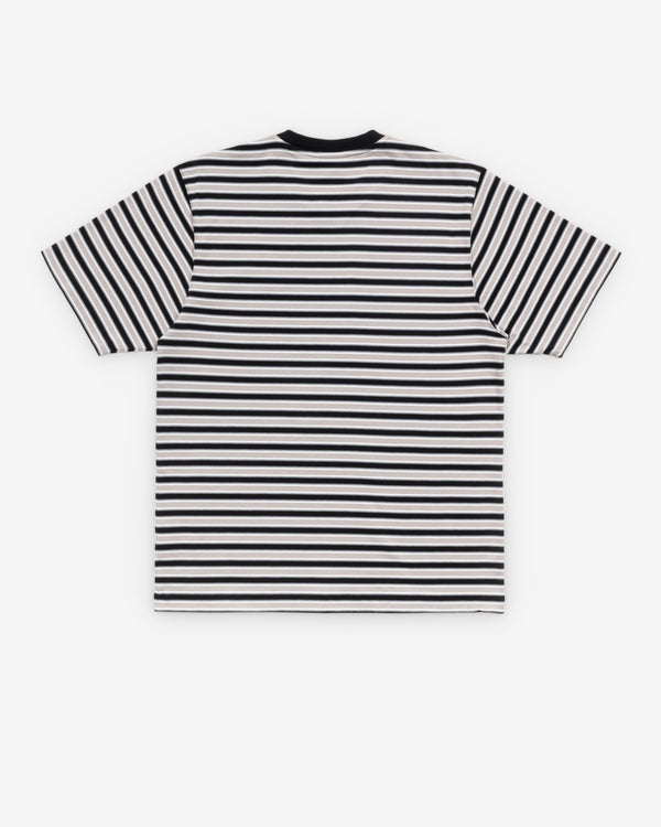 Stüssy - Men's Beach Stripe Short Sleeve - (Black)
