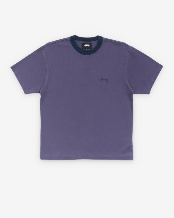 Stüssy - Men's Ringer Tee - (Blueberry)