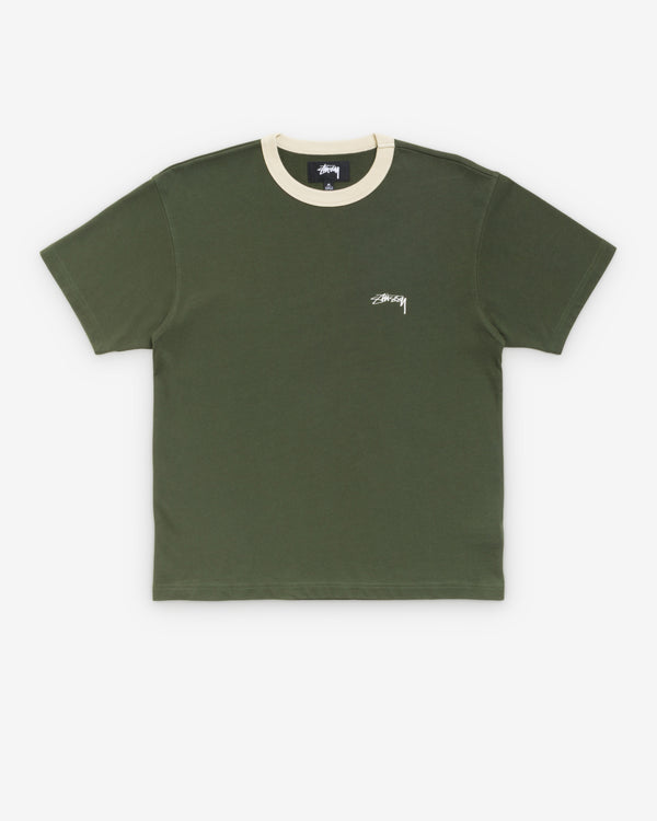 Stüssy - Men's Ringer Tee - (Olive)