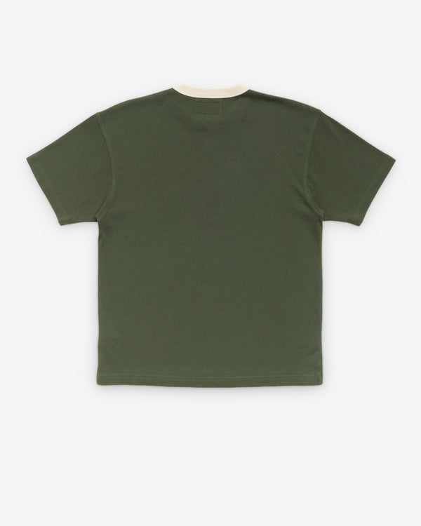 Stüssy - Men's Ringer Tee - (Olive)