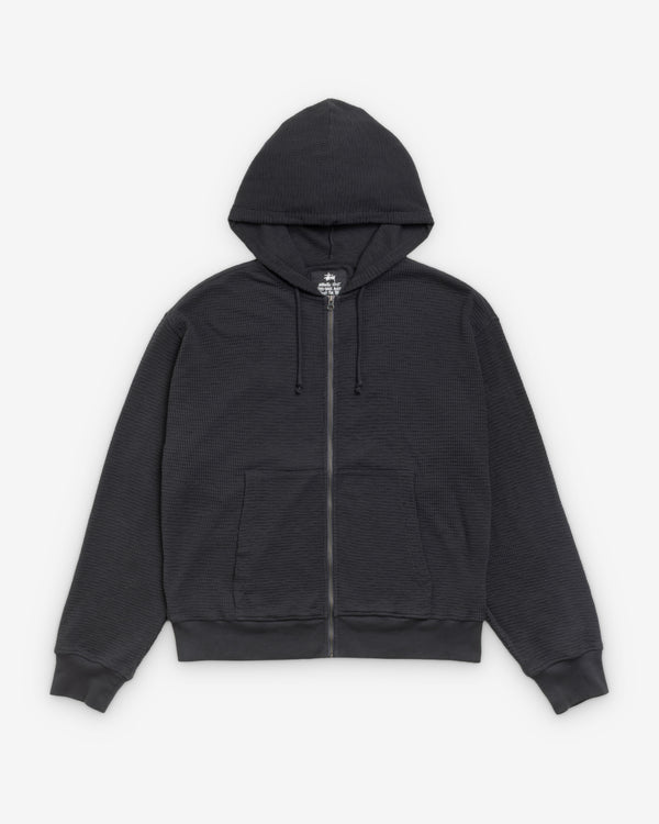 Stüssy - Men's Light Weight Thermal Hood - (Faded Black)