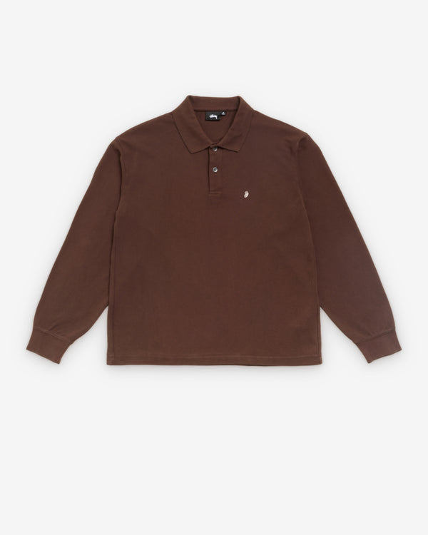 Stüssy - Men's Classic Pique Polo - (Brown)