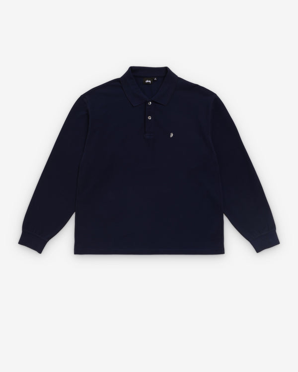 Stüssy - Men's Classic Pique Polo - (Navy)
