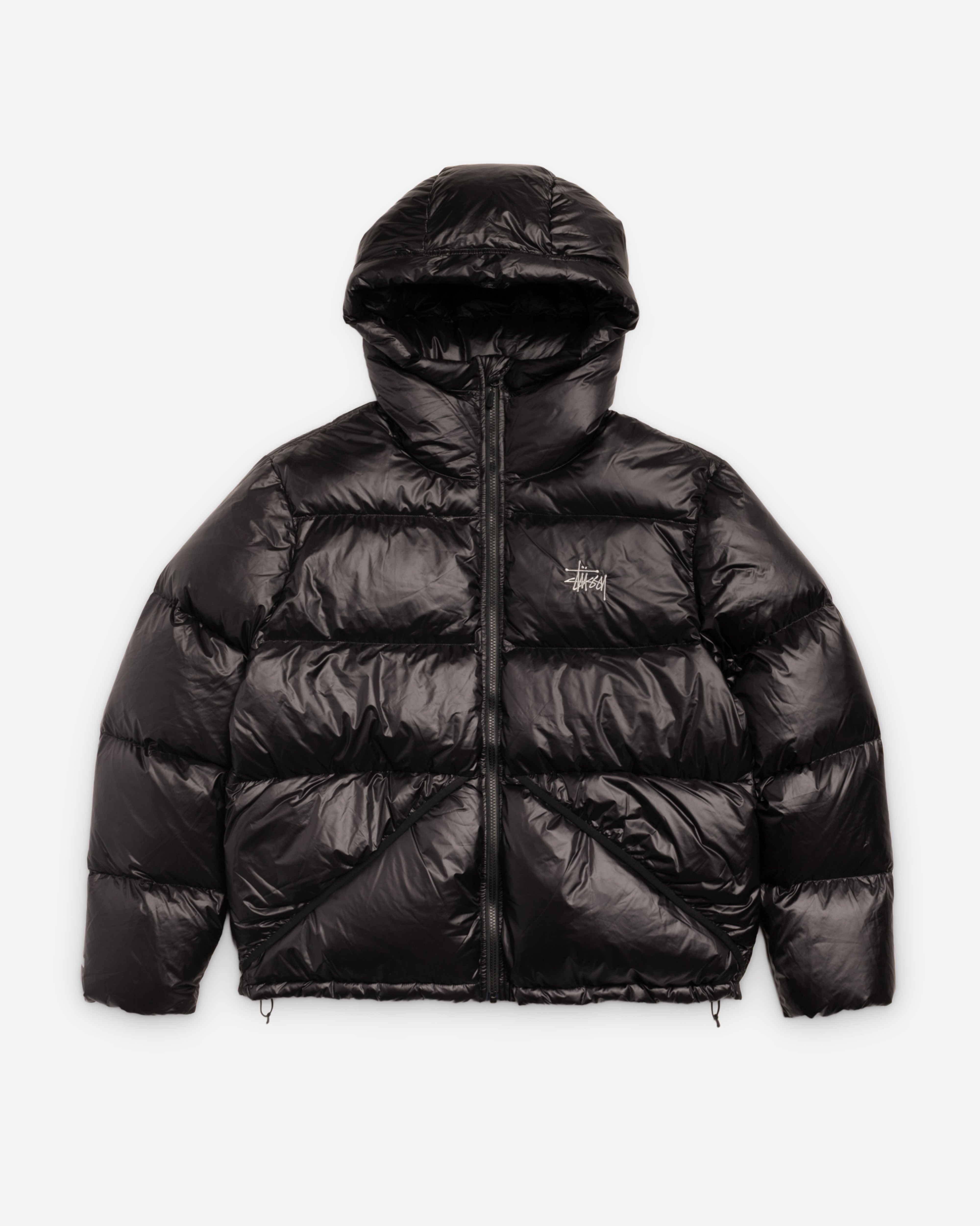 Stussy Micro Ripstop Down Parka グレーxブラック Stüssy Micro Ripstop Down Parka Jet Black – Très Bien